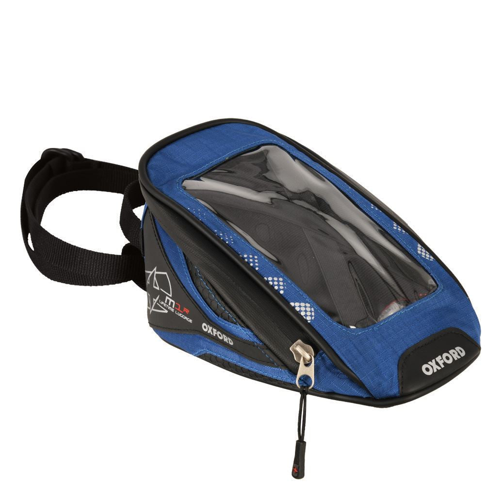 Oxford Motorcycle M1R Micro Magnetic Tank Bag Blue 1L-Win Impex Moto