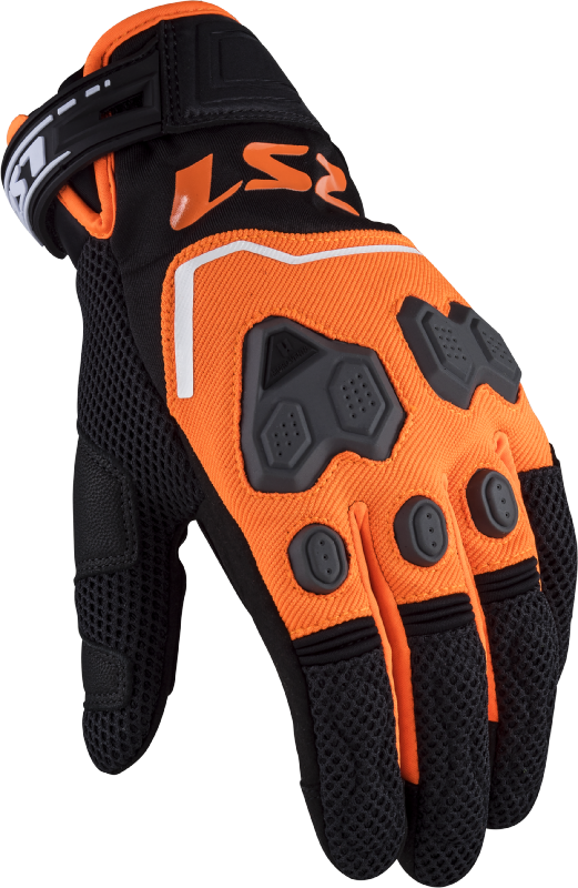 LS2 Vega Short Man Summer GoatSkin Leather Off-Road Motorbike Gloves-Win Impex Moto
