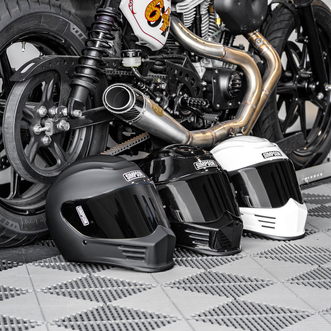 Simpson Speed Full Face Motorbike Crash Helmet-Win Impex Moto