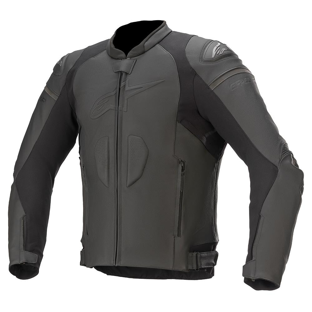 Alpinestars GP Plus R v3 Motorbike Leather Jacket Black Black-Win Impex Moto