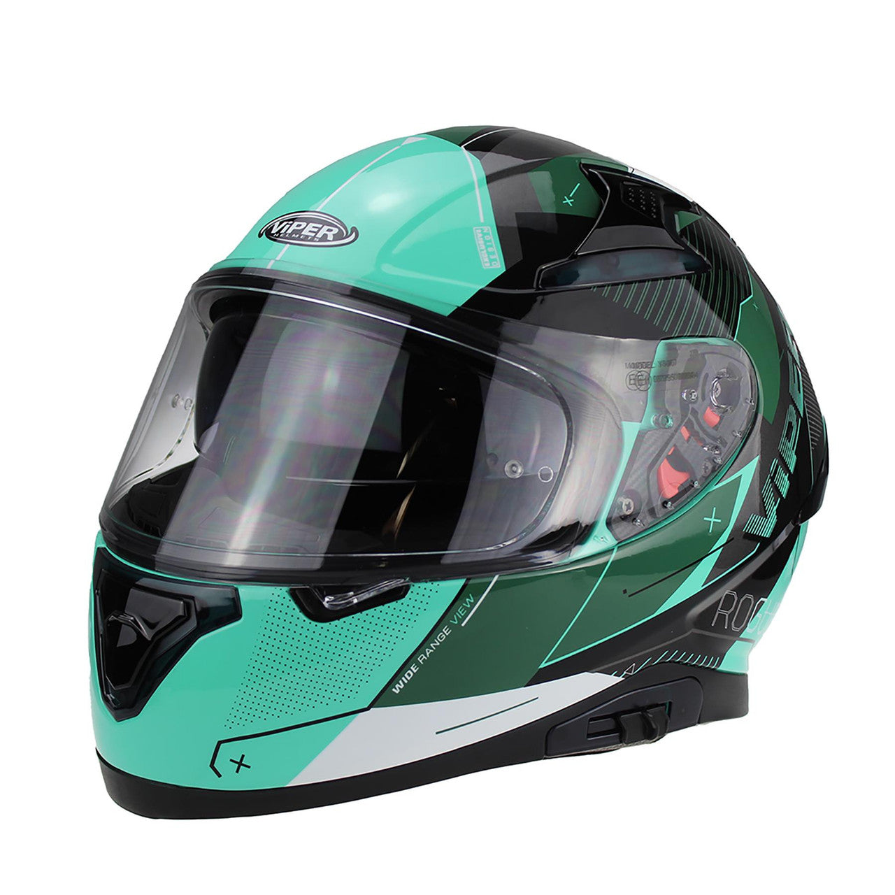 VIPER RSV95 ROGUE TEAL FULL FACE ROAD CRASH MOTORCYCLE HELMET NEAR ME-Win Impex Moto