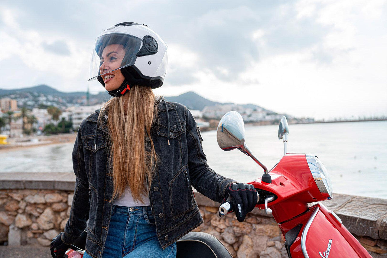 LS2 OF616 Airflow II Open Face Scooter Motorbike Helmet Crash Jet-Win Impex Moto