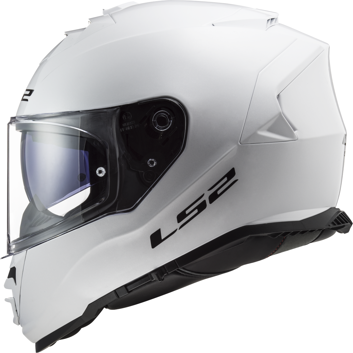 LS2 FF800 Storm II Motorcycle Full Face Helmet Solid White ECE 22.06-Win Impex Moto