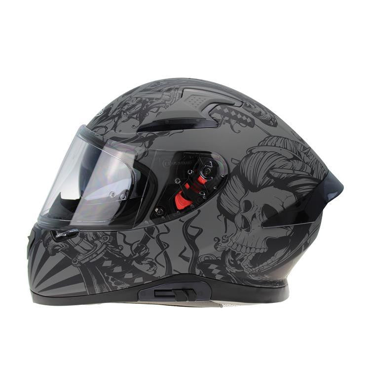 VIPER RSV95 SKULL EDITION MOTORCYCLE FULL FACE HELMET NEAR U-Win Impex Moto