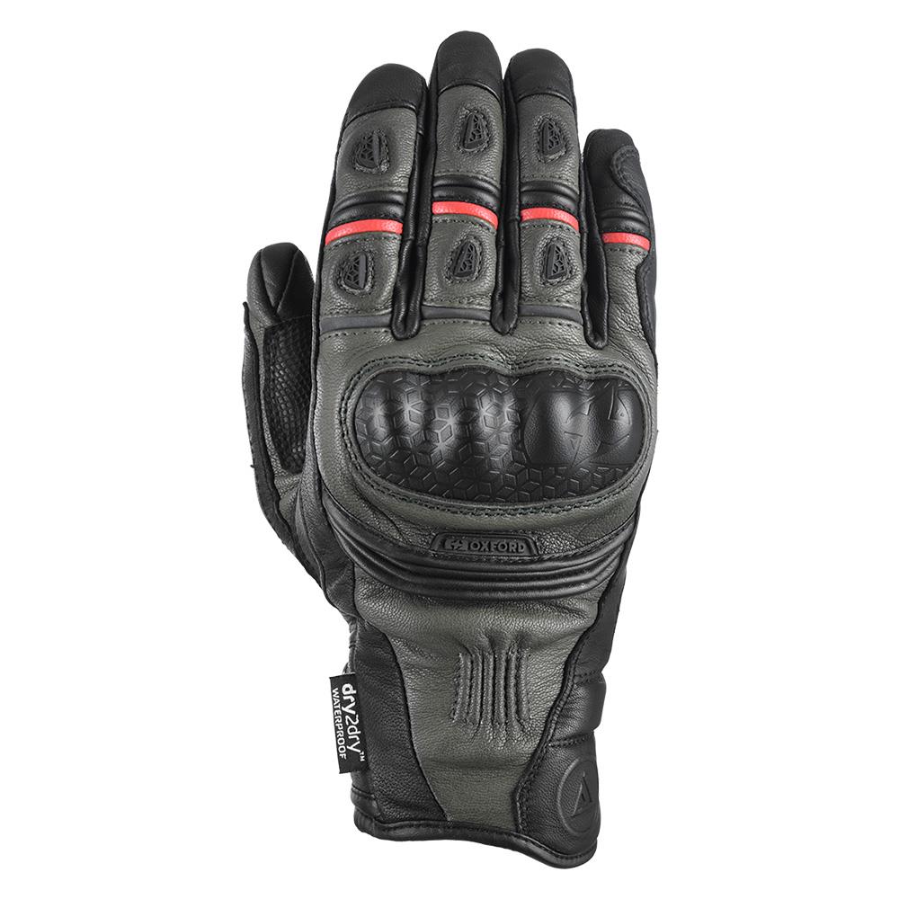 Oxford Mondial Short MS Motorbike Touring Leather Gloves-Win Impex Moto