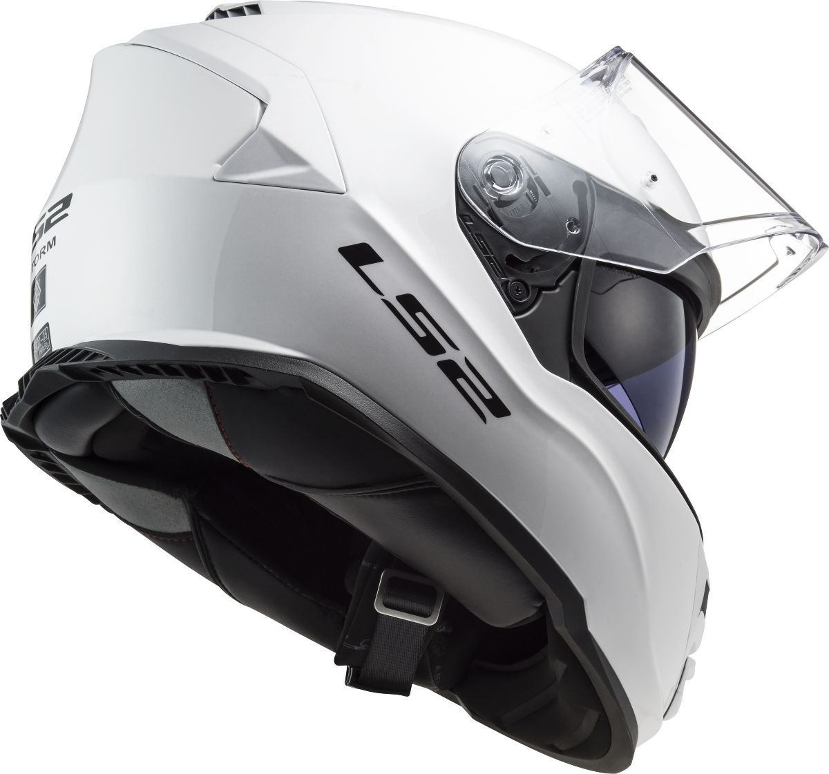 LS2 FF800 Storm II Motorcycle Full Face Helmet Solid White ECE 22.06-Win Impex Moto