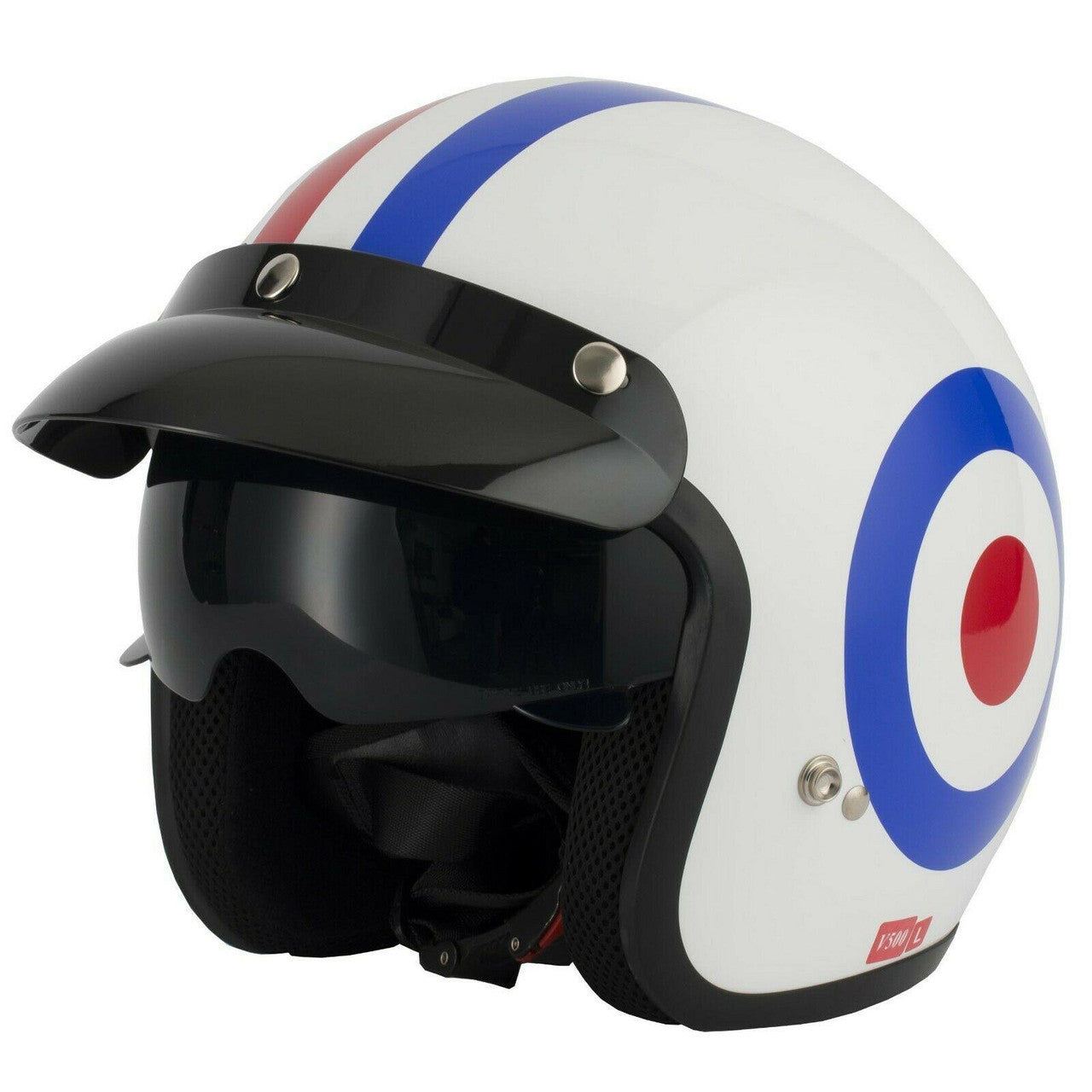 Vcan V537 Retro Open Face Scooter Motorcycle Helmet-Win Impex Moto