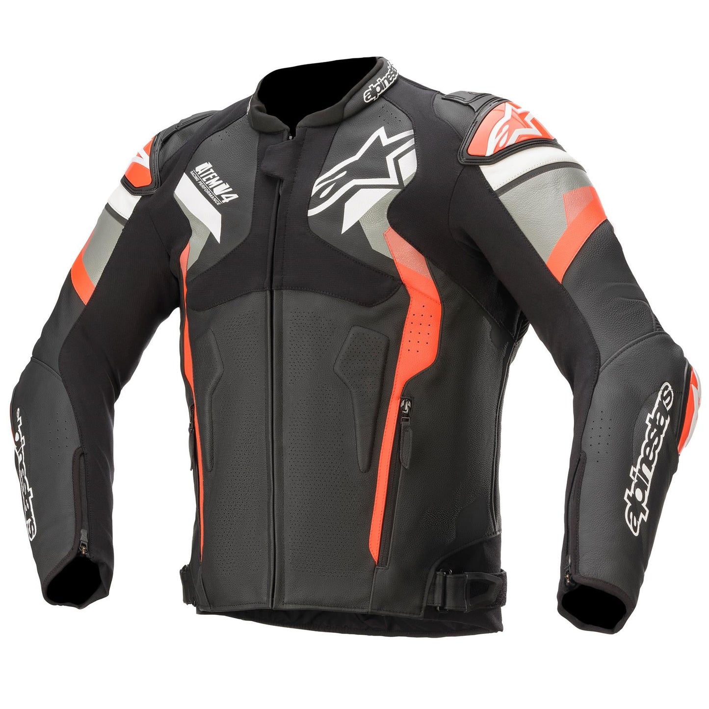 Alpinestars Atem V4 Motorcycle Racing Leather Jacket-Win Impex Moto