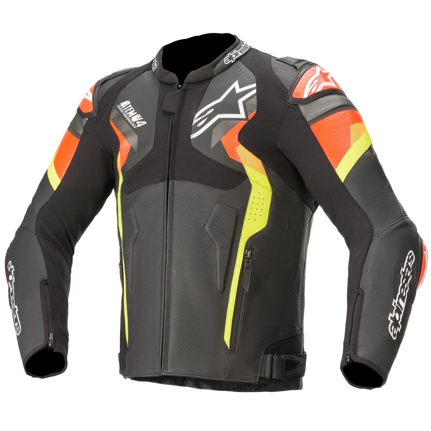 Alpinestars Atem V4 Motorcycle Racing Leather Jacket-Win Impex Moto