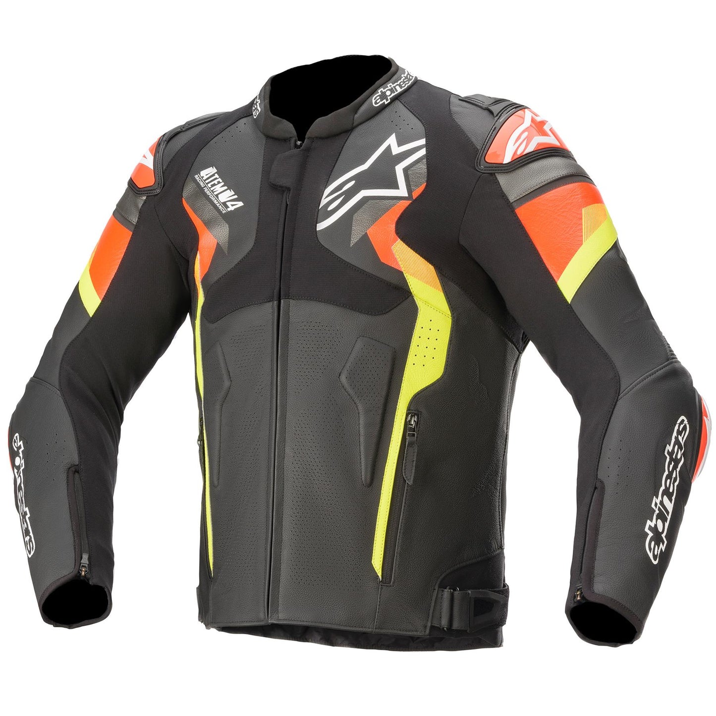 Alpinestars Atem V4 Motorcycle Racing Leather Jacket-Win Impex Moto