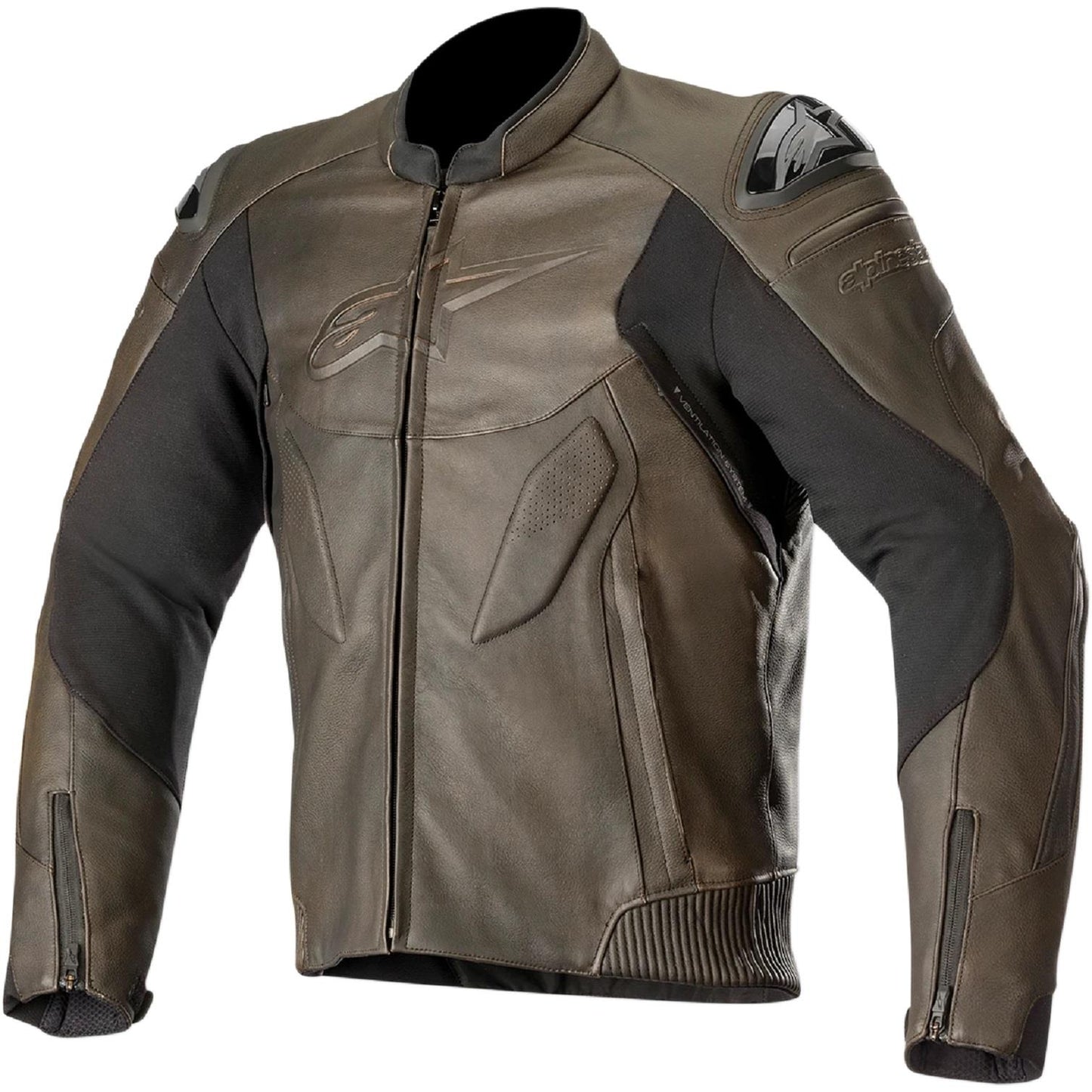 Alpinestars Caliber Leather Sports Jacket Black-Win Impex Moto