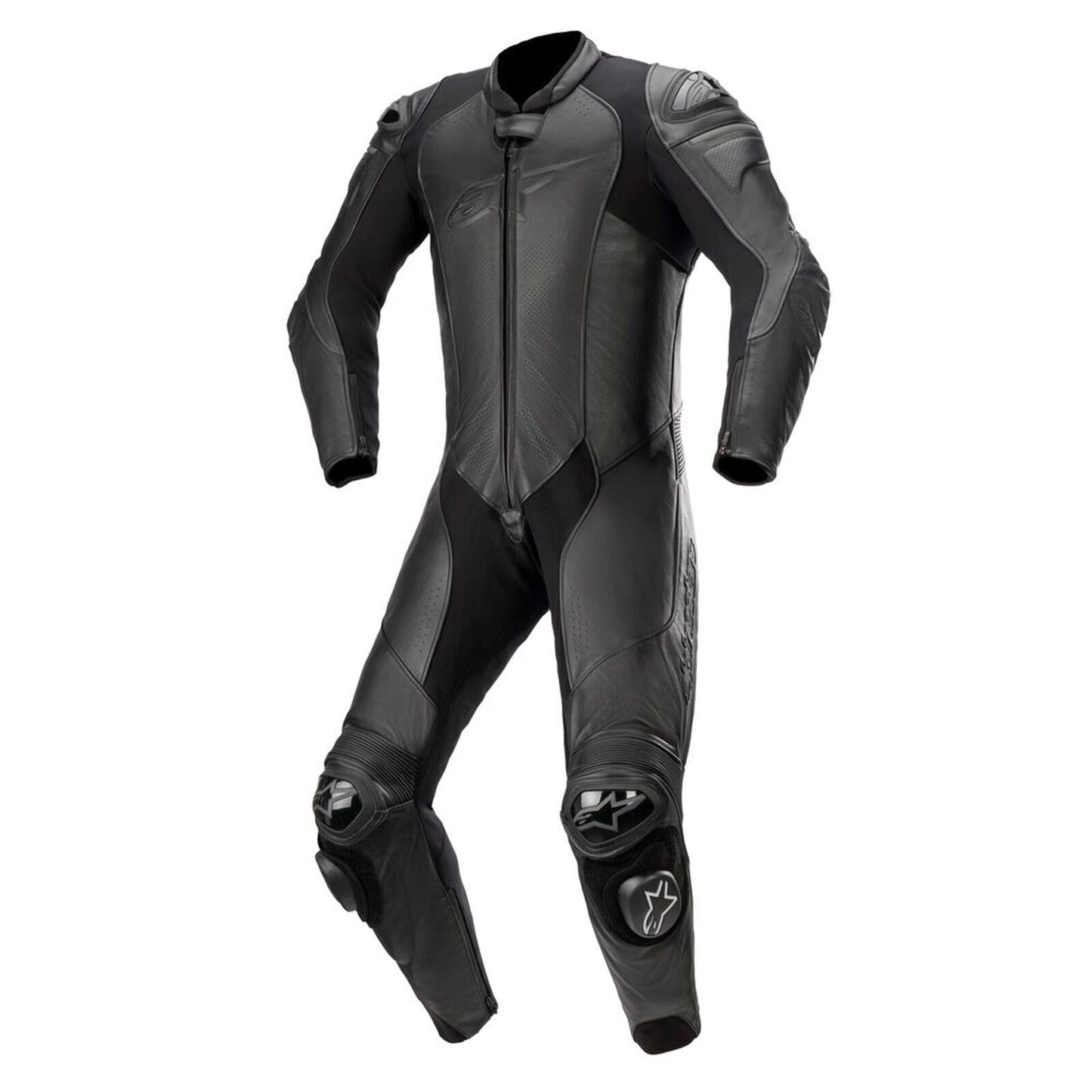 Alpinestars GP Plus V3 Graphite Motorcycle Motorbike 1 Piece Leather Suit Black-Win Impex Moto