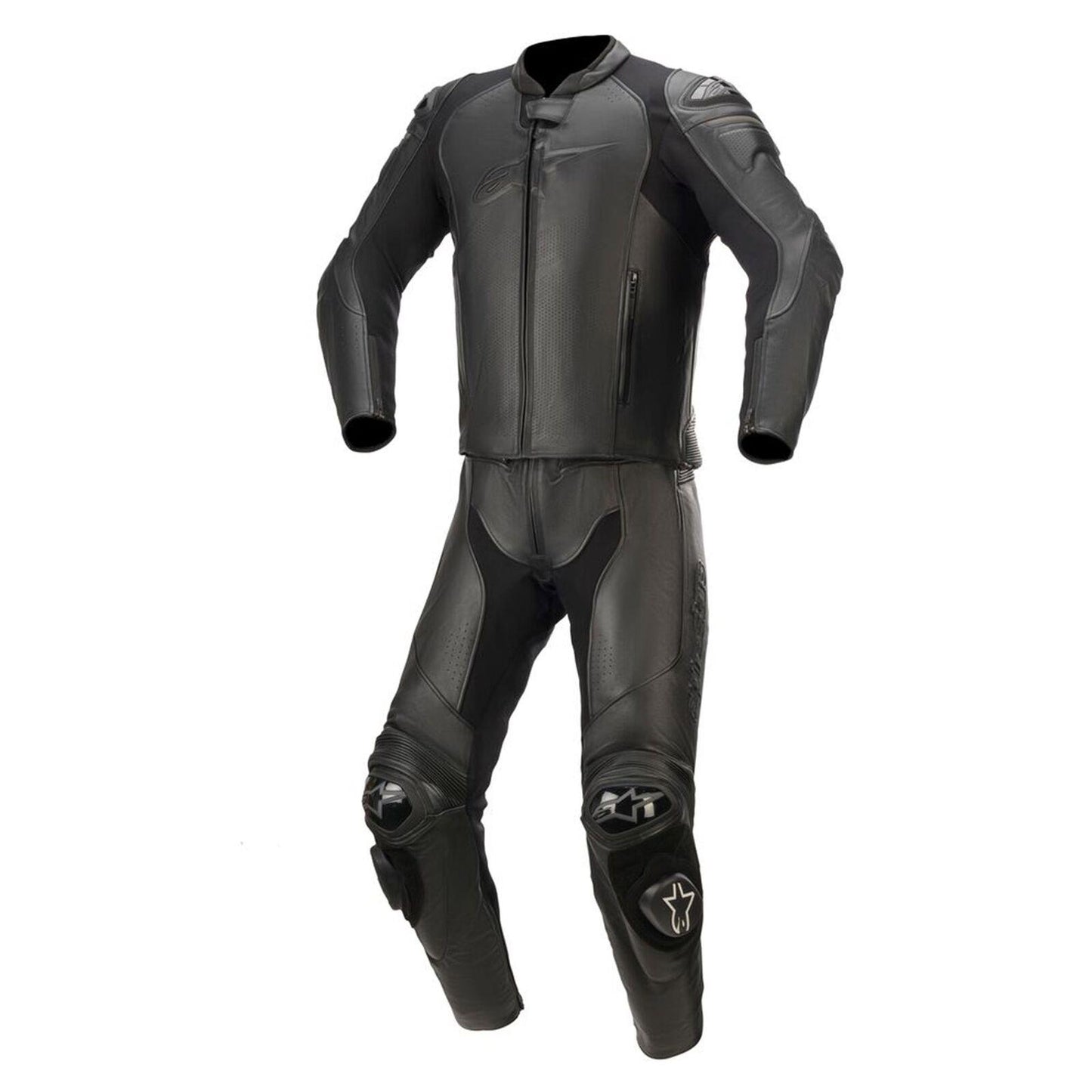 Alpinestars GP Plus V3 Graphite Motorcycle Motorbike 1 Piece Leather Suit Black-Win Impex Moto