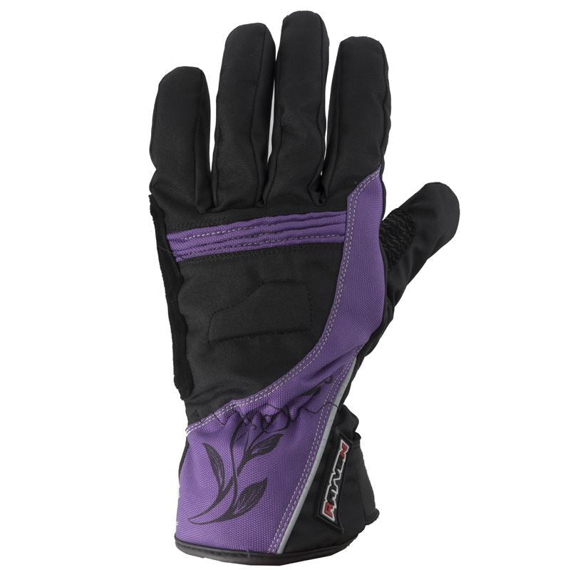 Rayven Diamond Ladies Motorcycle Motorbike Leather Gloves Reinforced-Win Impex Moto