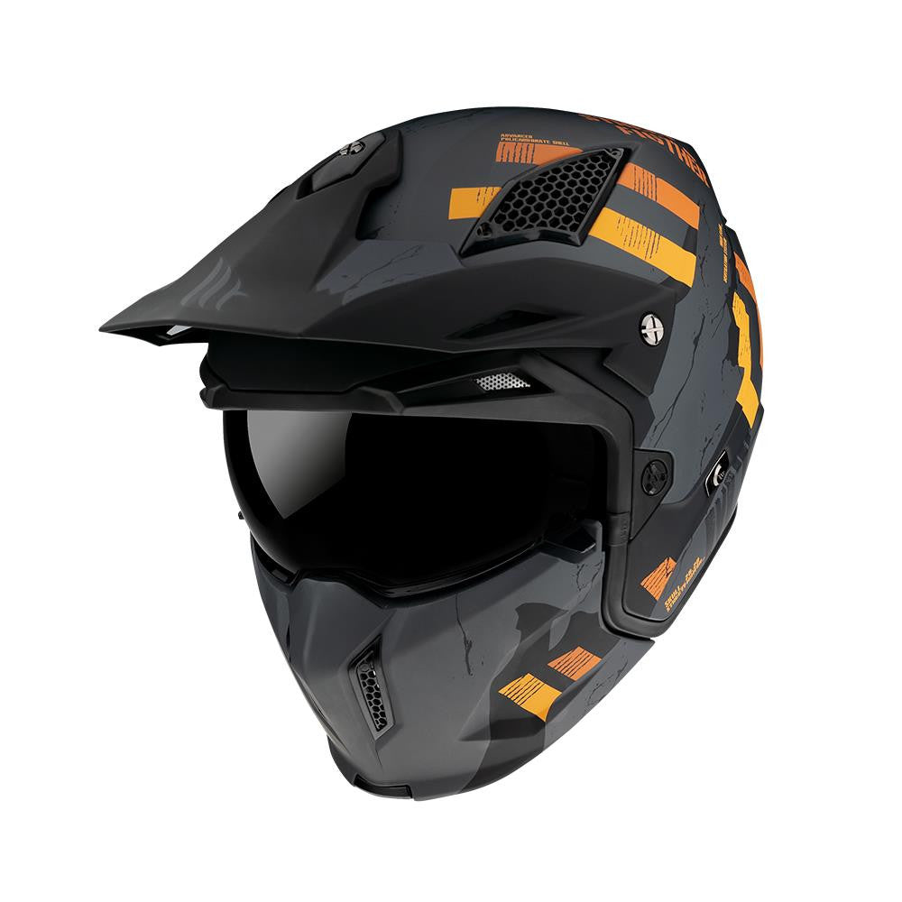 MT STREETFIGHTER FULL FACE OFF ROAD SKULL MOTORBIKE MOTORCYCLE MX CRASH HELMET-Win Impex Moto