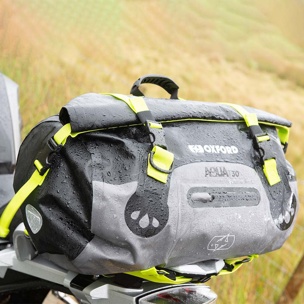 Oxford Aqua T-30 Waterproof Motorcycle Roll Bag 3 Colours-Win Impex Moto