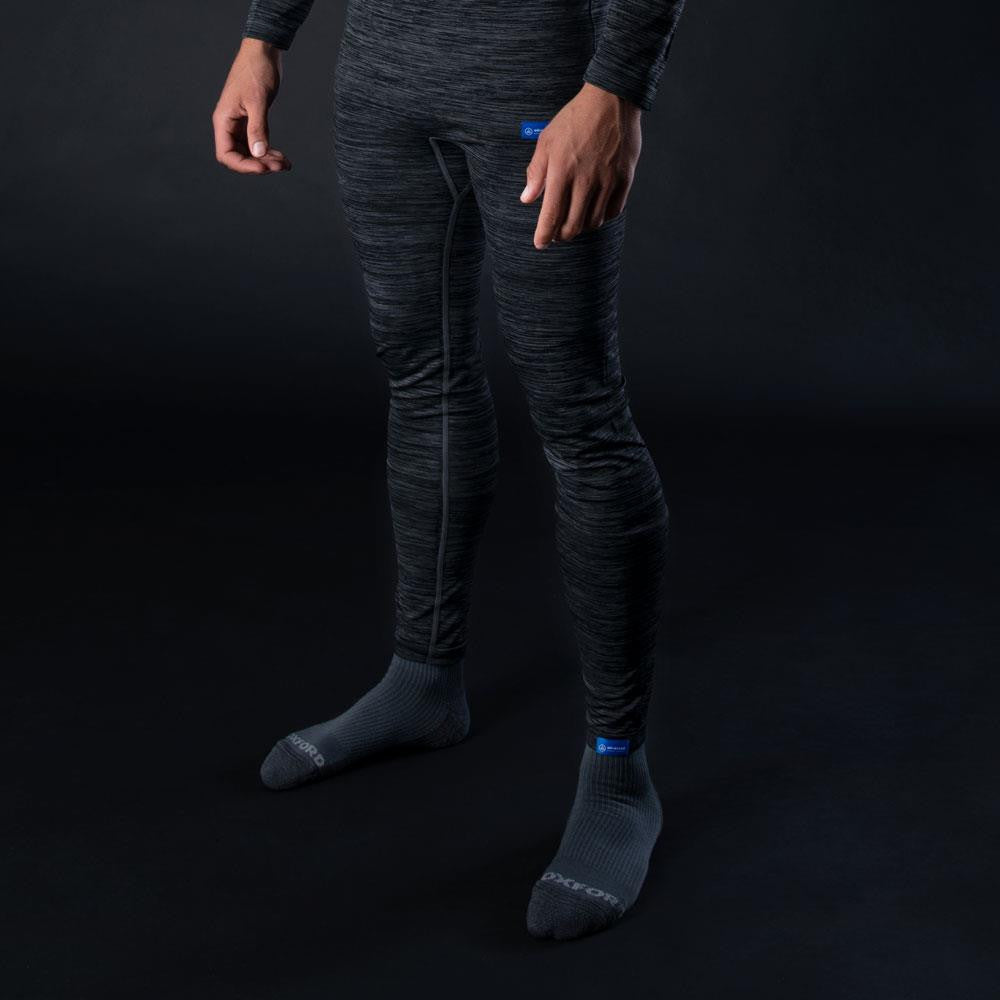 Oxford Men's Motorcycle Advanced Base Layer Pants - (Charcoal Marl)-Win Impex Moto