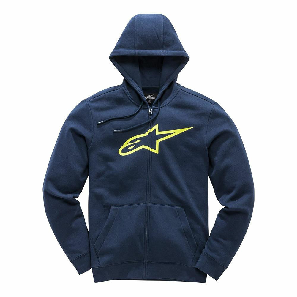 ALPINESTARS AGELESS LI FLEECE MEN'S MOTORCYCLE MOTORBIKE HOODIE ZIPUP HOODIE-Win Impex Moto