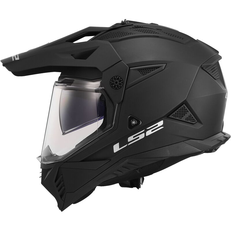 LS2 MX702 Pioneer II Matt Black Off Road Adventure Helmet-Win Impex Moto