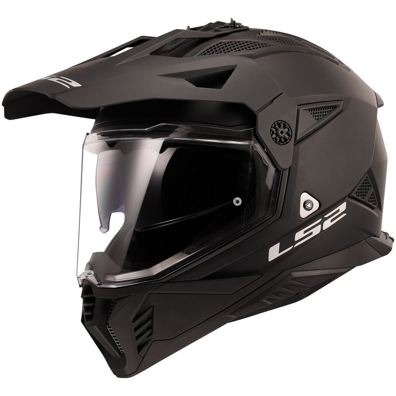 LS2 MX702 Pioneer II Matt Black Off Road Adventure Helmet-Win Impex Moto