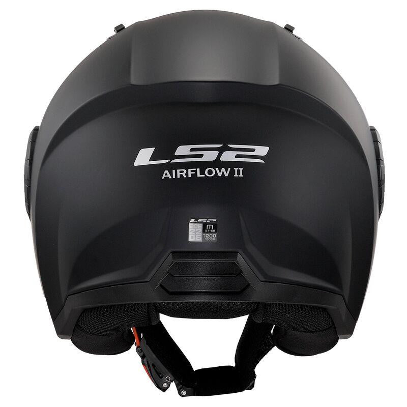 LS2 OF616 Airflow II Plain Motorcycle Open Face Scooter Helmet ECE 22.06-Win Impex Moto