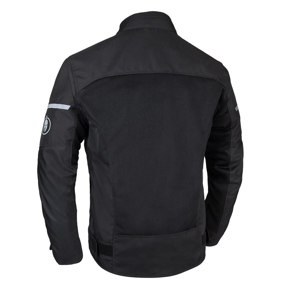 Spartan Air Men’s Motorcycle Motorbike Jacket Stealth - Black-Win Impex Moto