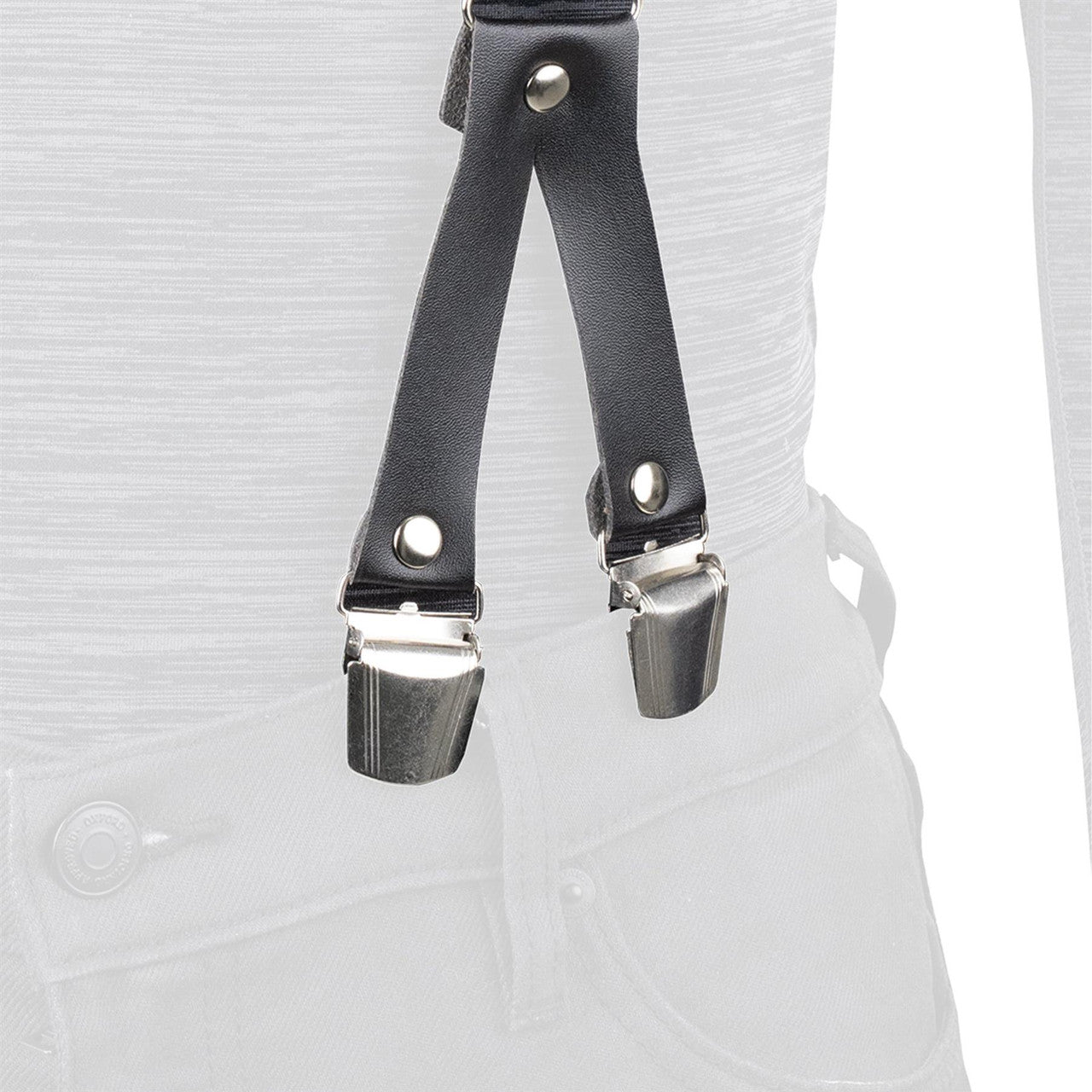 Oxford Riggers Chin black Motorcycle Trouser Braces-Win Impex Moto
