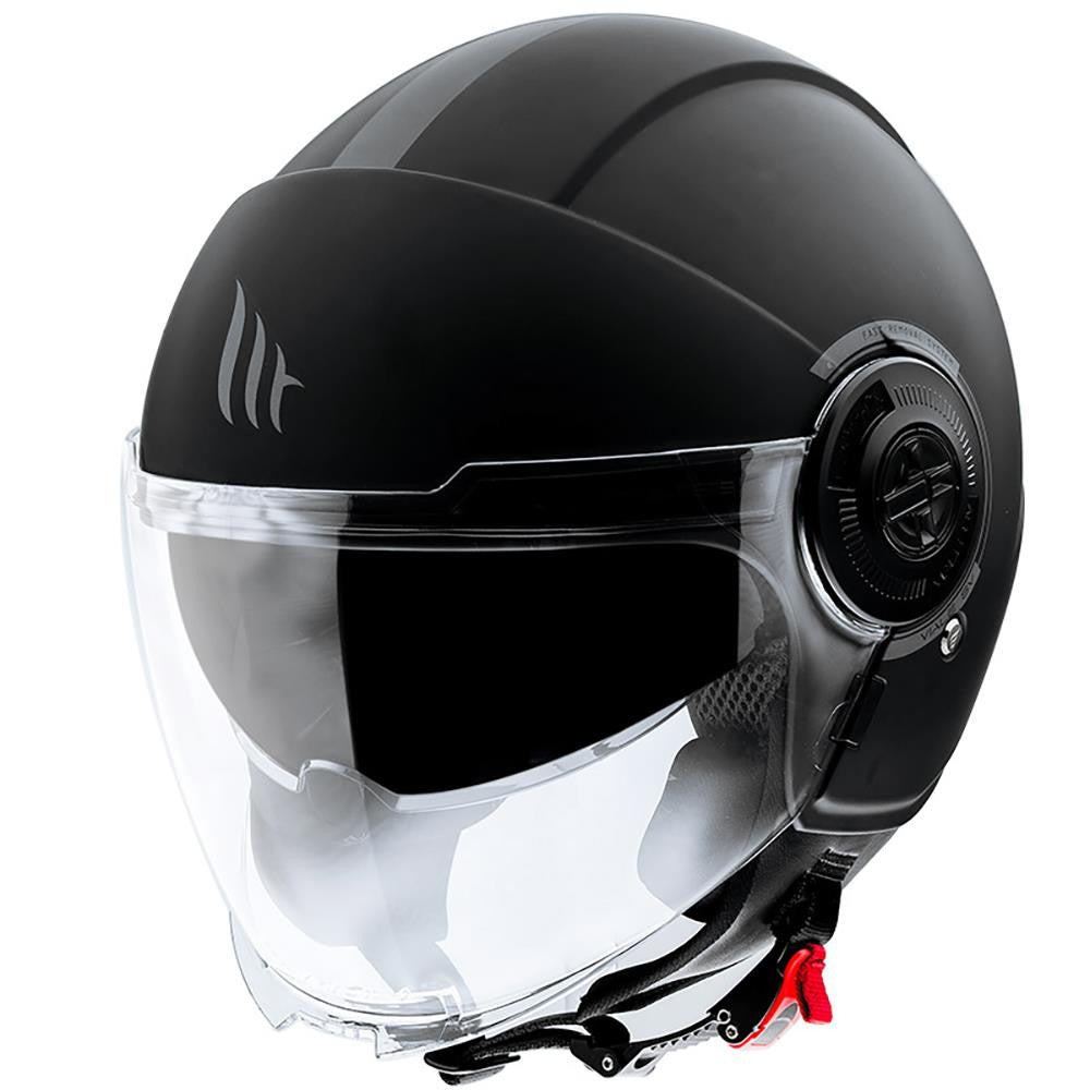 MT Viale Solid Open Face Dual Visor Sports Motorcycle Helmet-Win Impex Moto