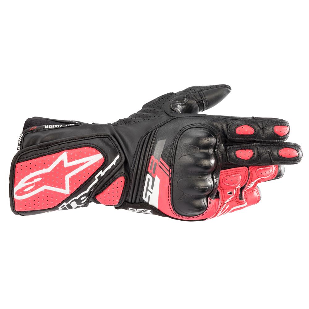 Alpinestars Stella Sp-8 V3 Leather Motorcycle Riding knuckle Gloves-Win Impex Moto