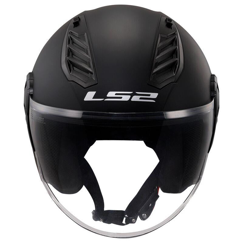 LS2 OF616 Airflow II Plain Motorcycle Open Face Scooter Helmet ECE 22.06-Win Impex Moto