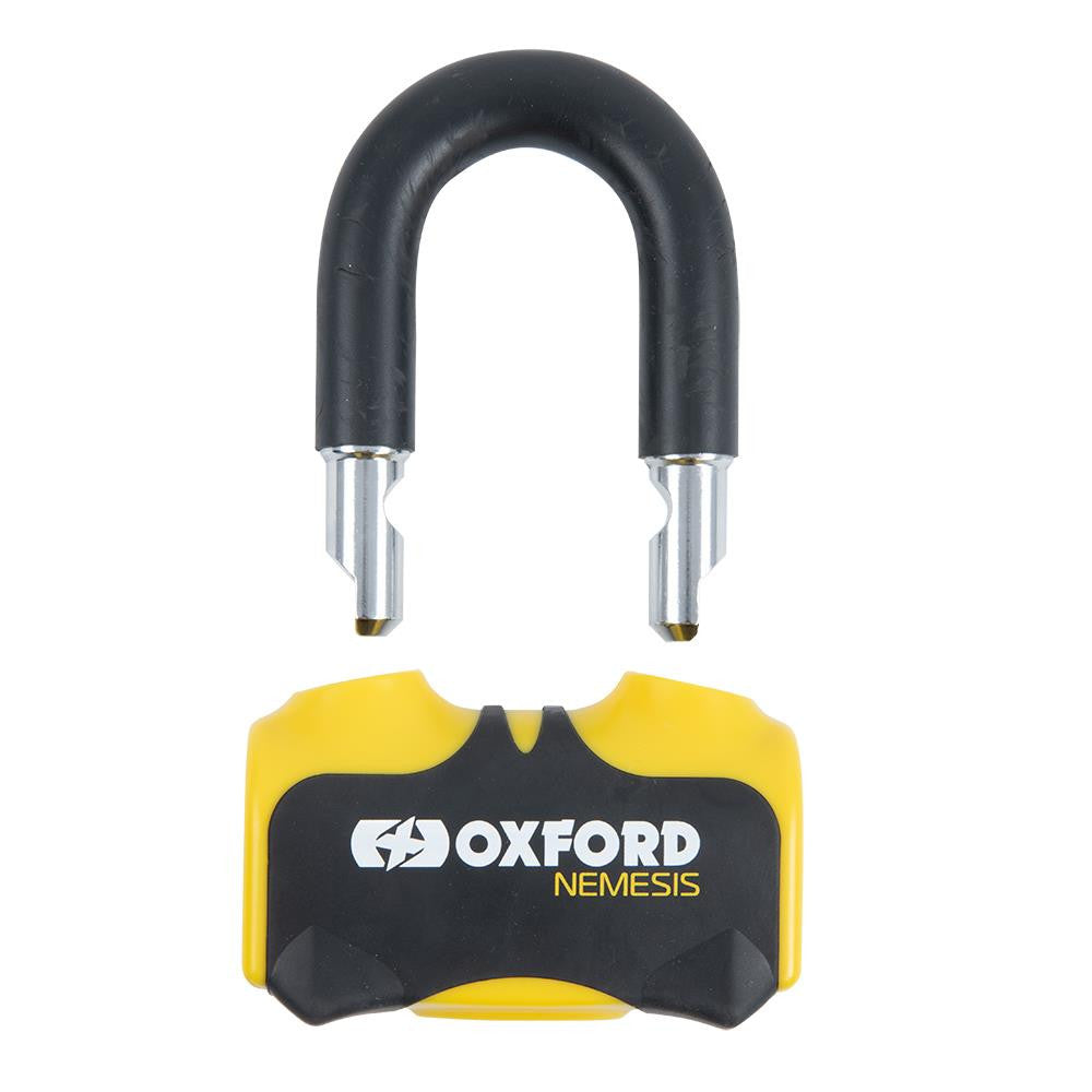Oxford Nemesis 16mm Disc Lock Security Motorcycle Motorbike - Yellow-Win Impex Moto