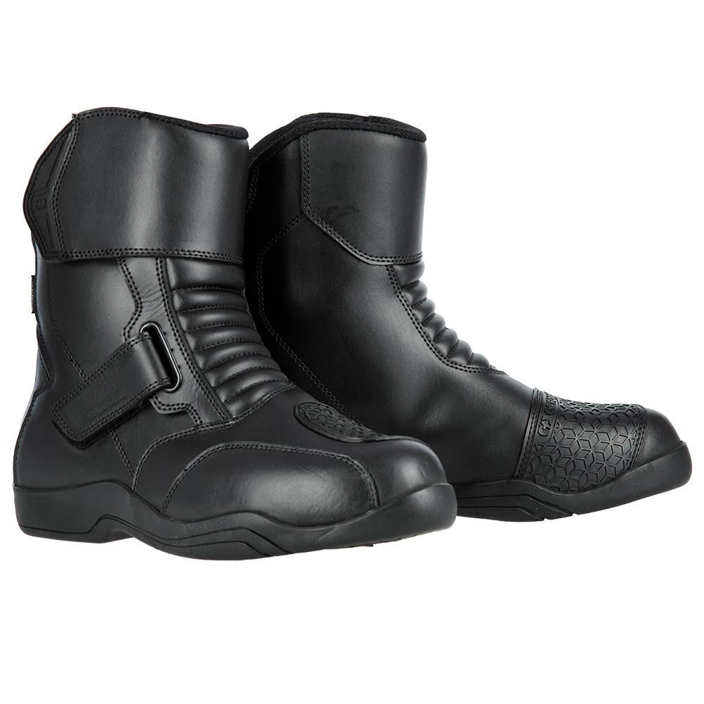 Oxford Delta Short Length Leather Motorcycle Boots CE-Win Impex Moto