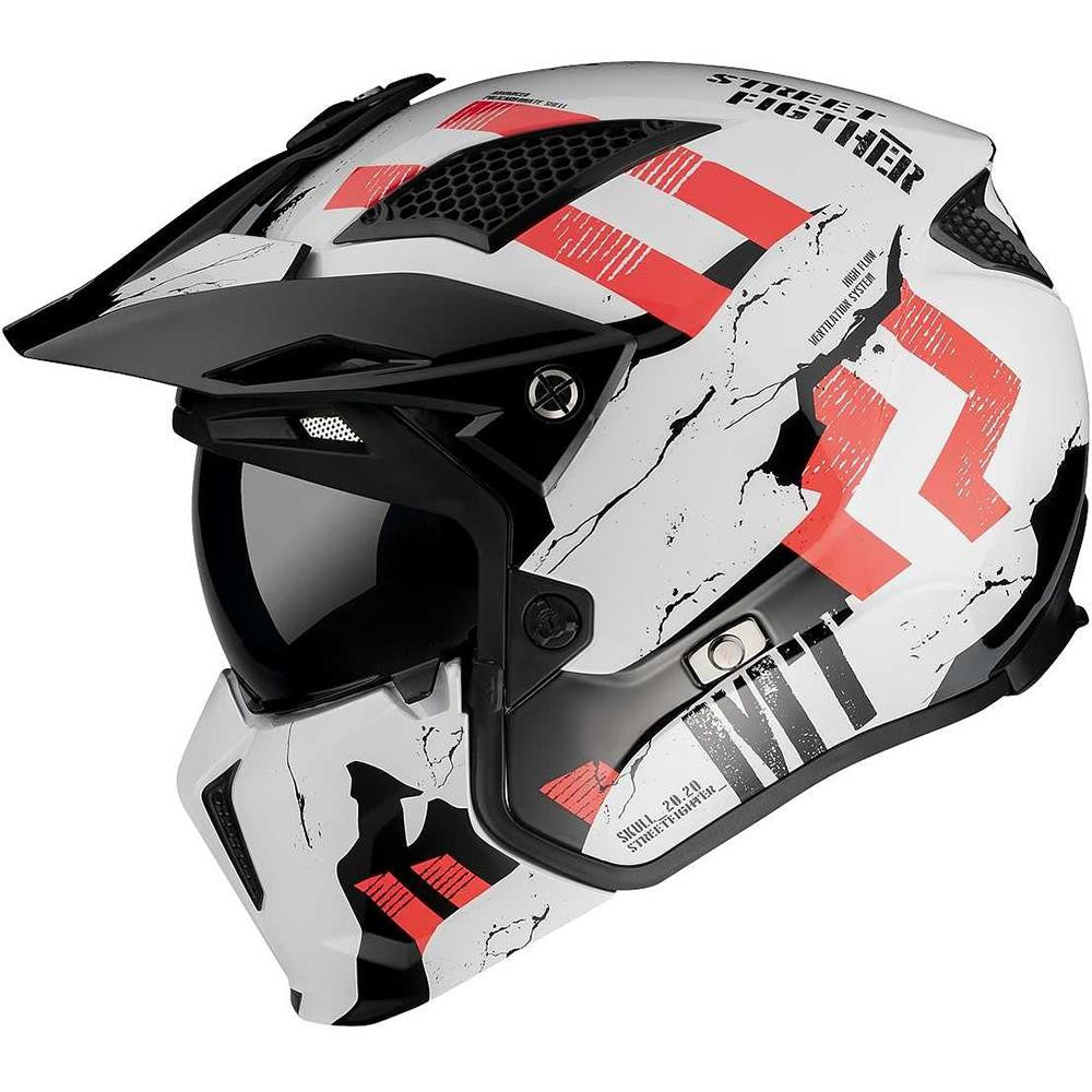 MT STREETFIGHTER FULL FACE OFF ROAD SKULL MOTORBIKE MOTORCYCLE MX CRASH HELMET-Win Impex Moto