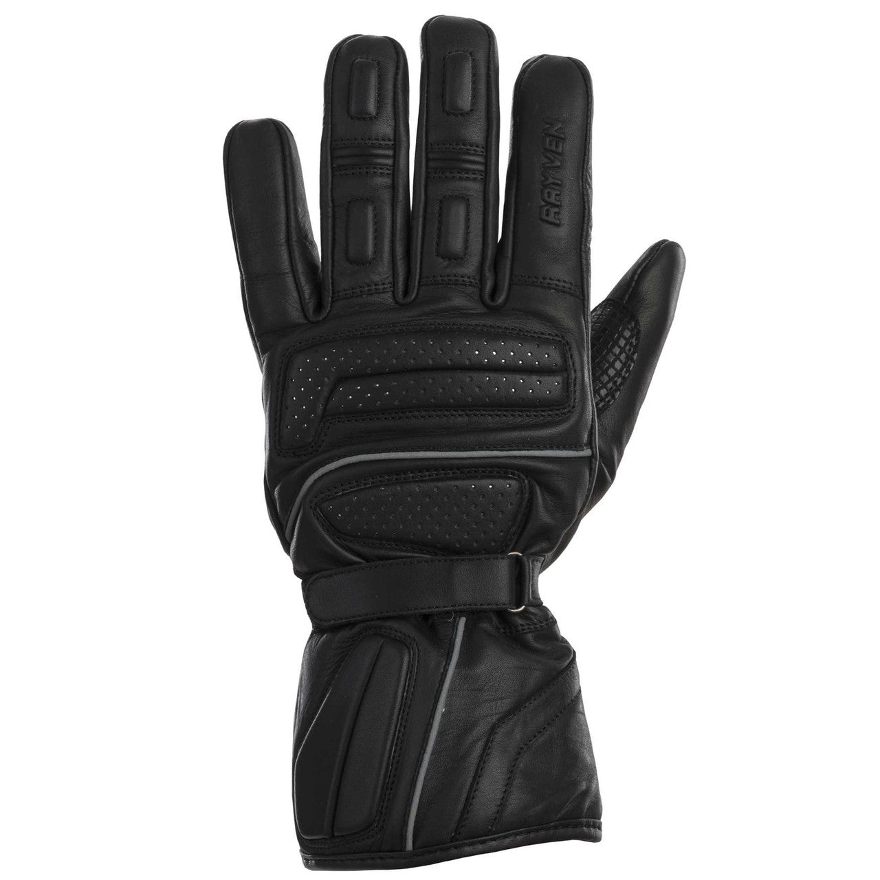 Rayven Motorcycle Motorbike Huntsman Cowhide Leather Gloves-Win Impex Moto
