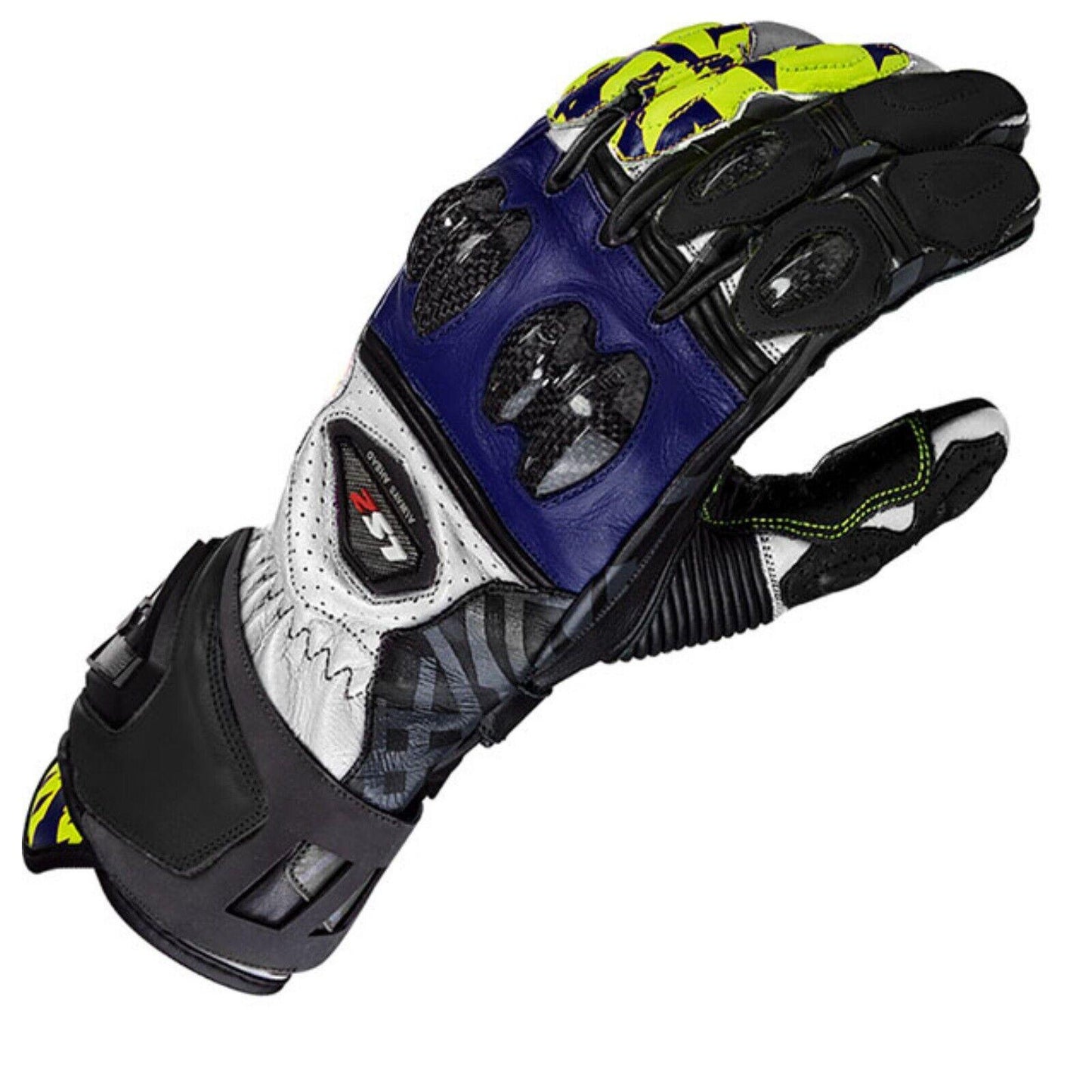 LS2 FENG MOTORBIKE RACING LEATHER GLOVES TOUCHSCREEN FINGER-Win Impex Moto