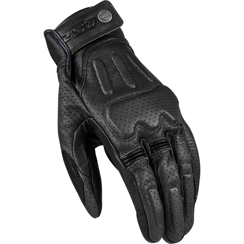 LS2 Rust Man Motorcycle Motorbike Vintage Leather Gloves Black & Brown-Win Impex Moto