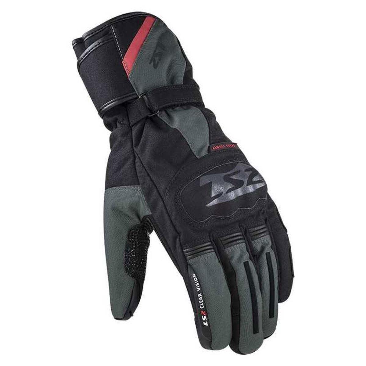 LS2 Snow Man Waterproof Textile Touring Motorbike Gloves-Win Impex Moto