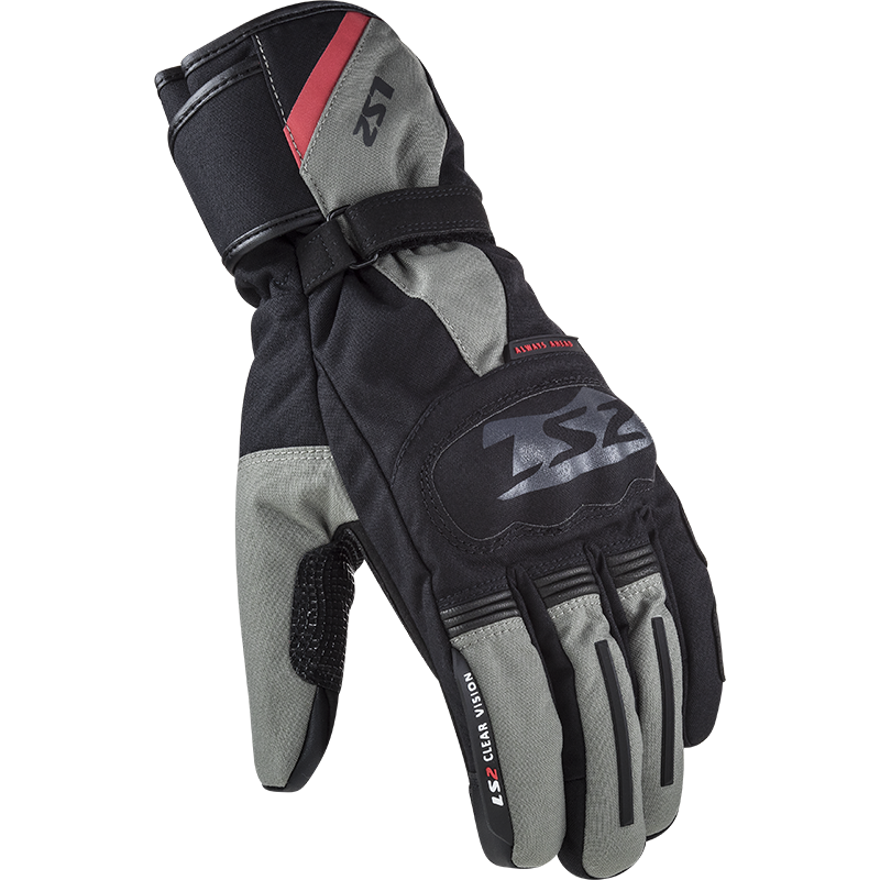 LS2 Snow Man Waterproof Textile Touring Motorbike Gloves-Win Impex Moto
