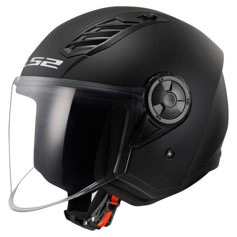 LS2 OF616 Airflow II Plain Motorcycle Open Face Scooter Helmet ECE 22.06-Win Impex Moto