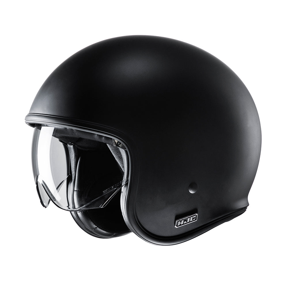 HJC V30 Matt Black Motorbike Open Face Helmet-Win Impex Moto