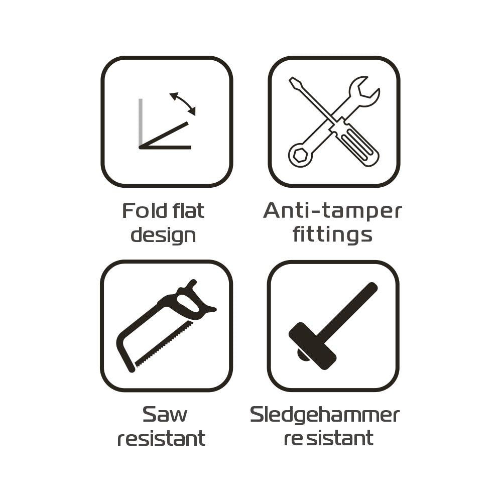OXFORD Task Force Motorbike Ground & Wall Anchor Kit-Win Impex Moto