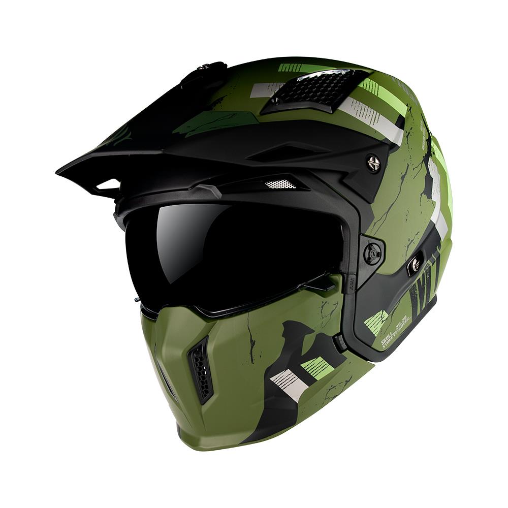 MT STREETFIGHTER FULL FACE OFF ROAD SKULL MOTORBIKE MOTORCYCLE MX CRASH HELMET-Win Impex Moto