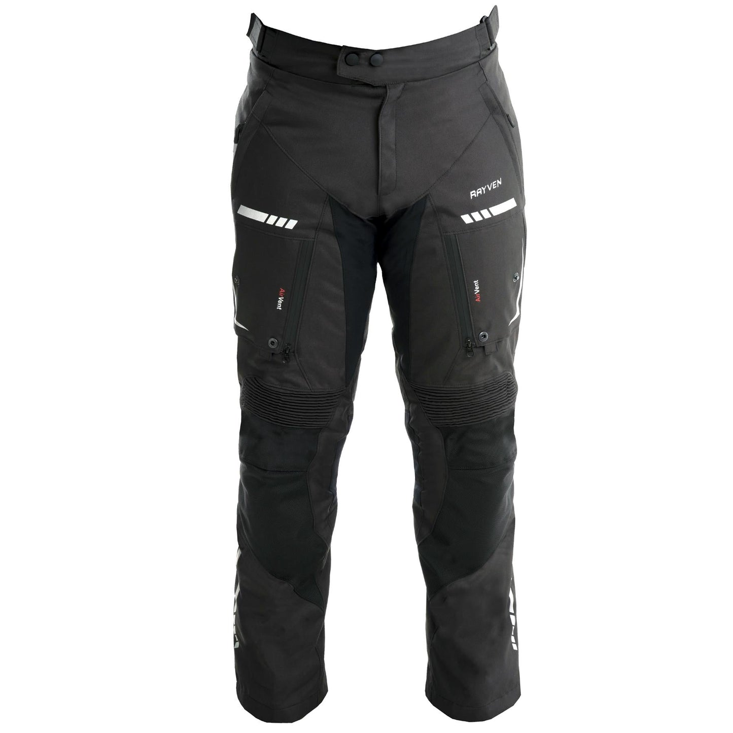 Rayven Motorcycle Motorbike Road Short Leg Trousers – Black-Win Impex Moto