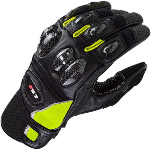 LS2 SPARK 2 LEATHER MEN MOTORBIKE GLOVES-Win Impex Moto
