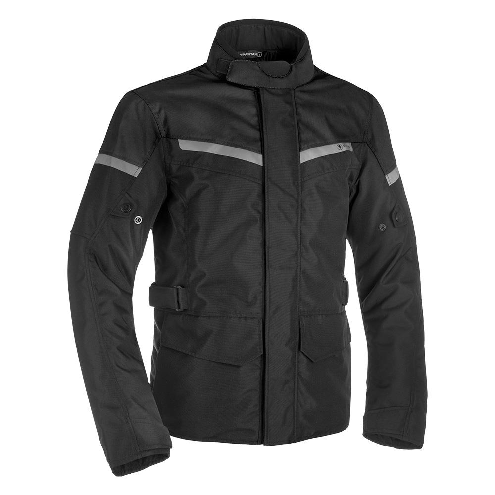 Spartan Long WP MS Motorcycle Motorcycle Motorbike Jacket - Black-Win Impex Moto