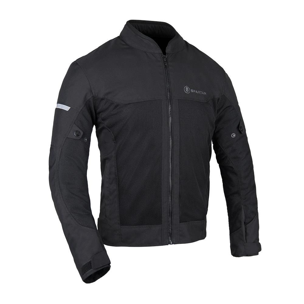 Spartan Air Men’s Motorcycle Motorbike Jacket Stealth - Black-Win Impex Moto