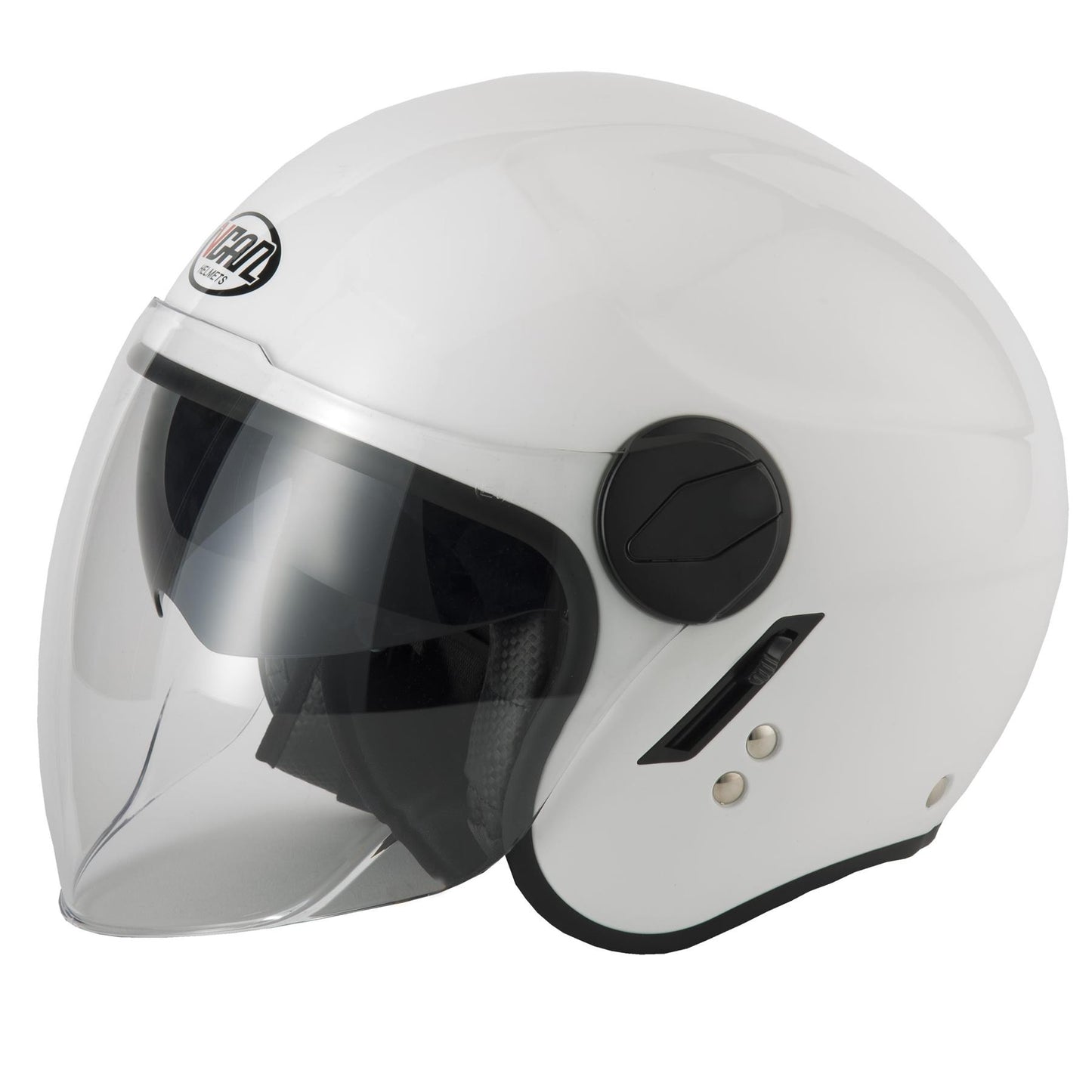 VCAN H595 Motorcycle Motorbike Open Face Dual Visor Crash Helmet-Win Impex Moto