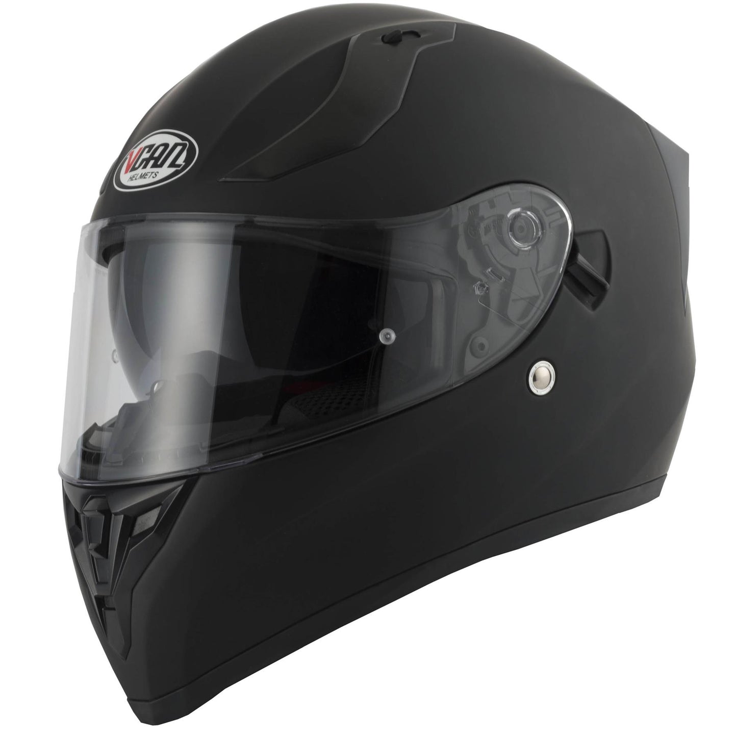 Vcan H128 Full Face Motorcycle Helmet - Matt Black-Win Impex Moto