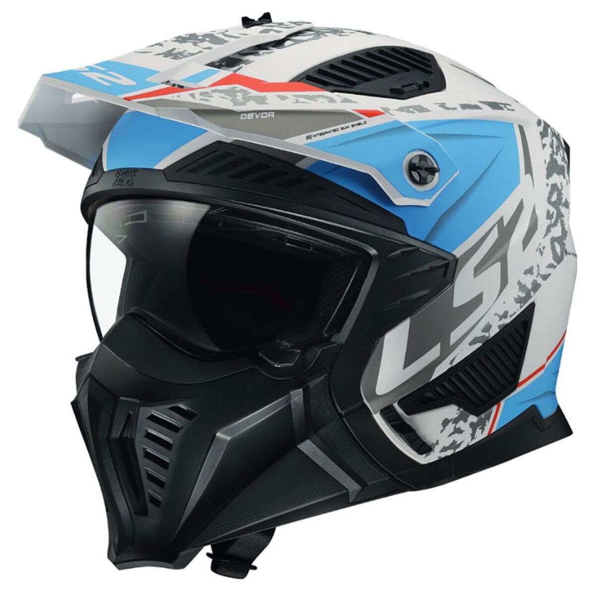 LS2 OF606 DRIFTER DEVOR OPEN FACE HELMET ECE22.06-Win Impex Moto