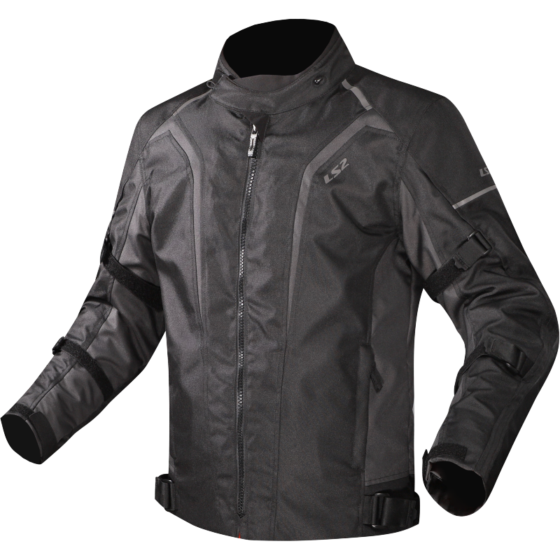 LS2 Sepang Moto Touring Lady Textile Jacket Black Dark Grey-Win Impex Moto